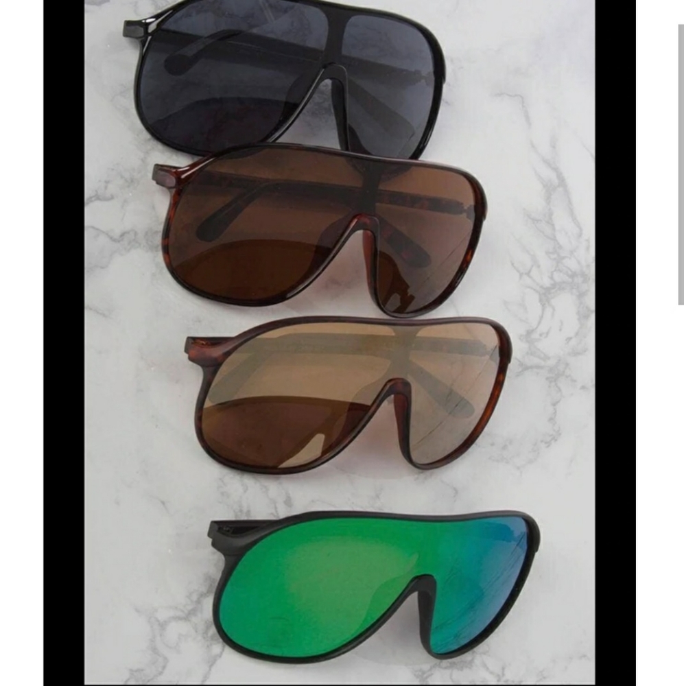 Men Brown Aviator Large Sunglasses (ONE PAIR)